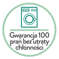 Gwarancja 100 prań bez utraty chłonności - nietrzymanie 1 