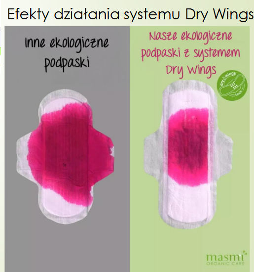 Masmi Ultratenké bavlněné noční vložky s křidélky, 100% organická bavlna 10 ks