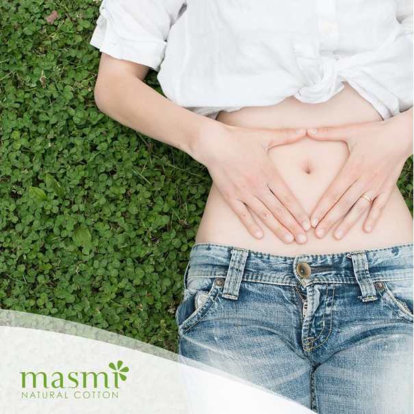 Podpaski ekologiczne klasyczne Masmi BIO 100% bawełny organicznej 16 szt.