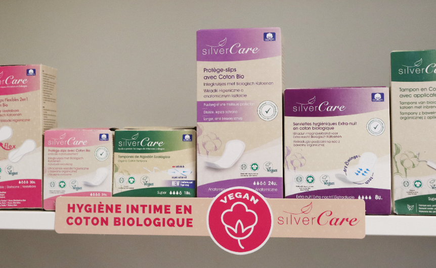 Podpaski ekologiczne bawełniane SOFT na dzień Silver Care 100% BIO 10 szt.