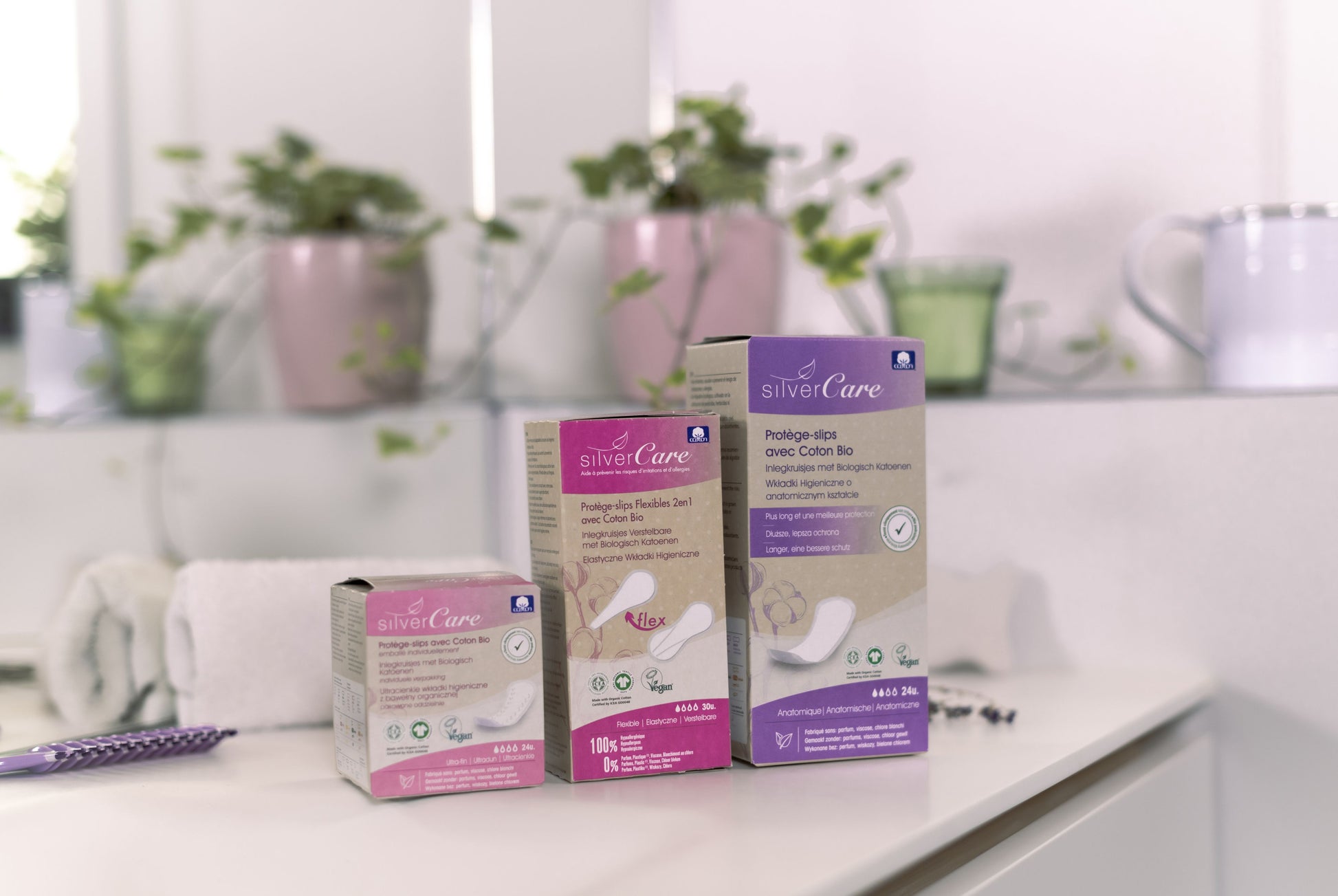 Silver Care SOFT Ultratenké slipové vložky anatomického tvaru (jednotlivě balené) 24 ks.