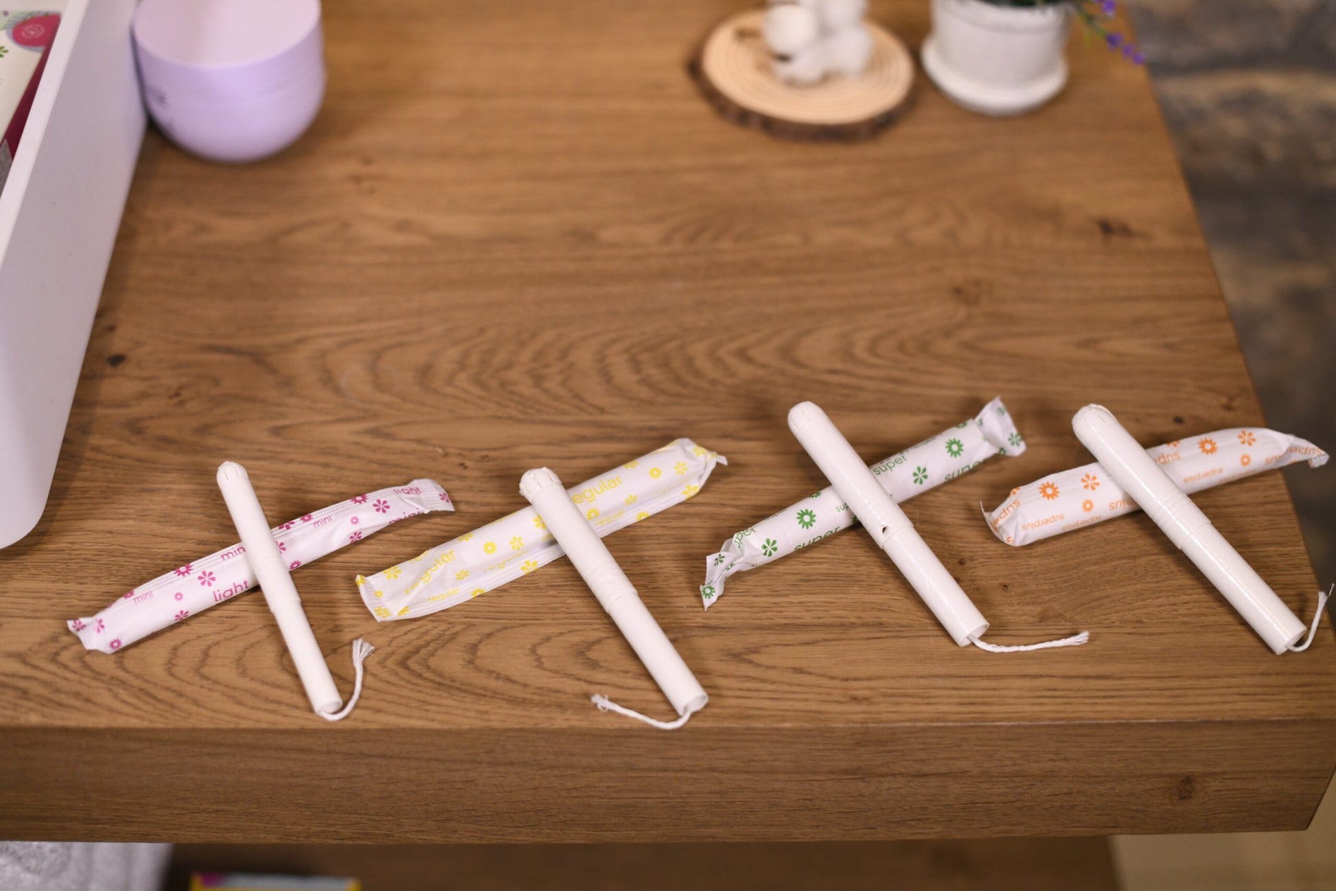 Organic Cotton Tampons Super (with applicator) Masmi 100% BIO 14 pcs