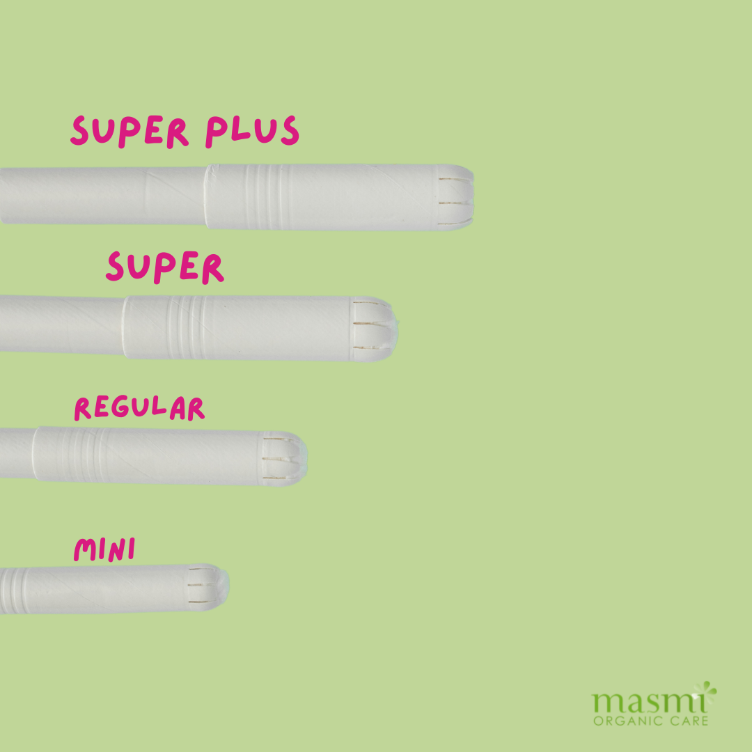 Organic Cotton Tampons Super (with applicator) Masmi 100% BIO 14 pcs