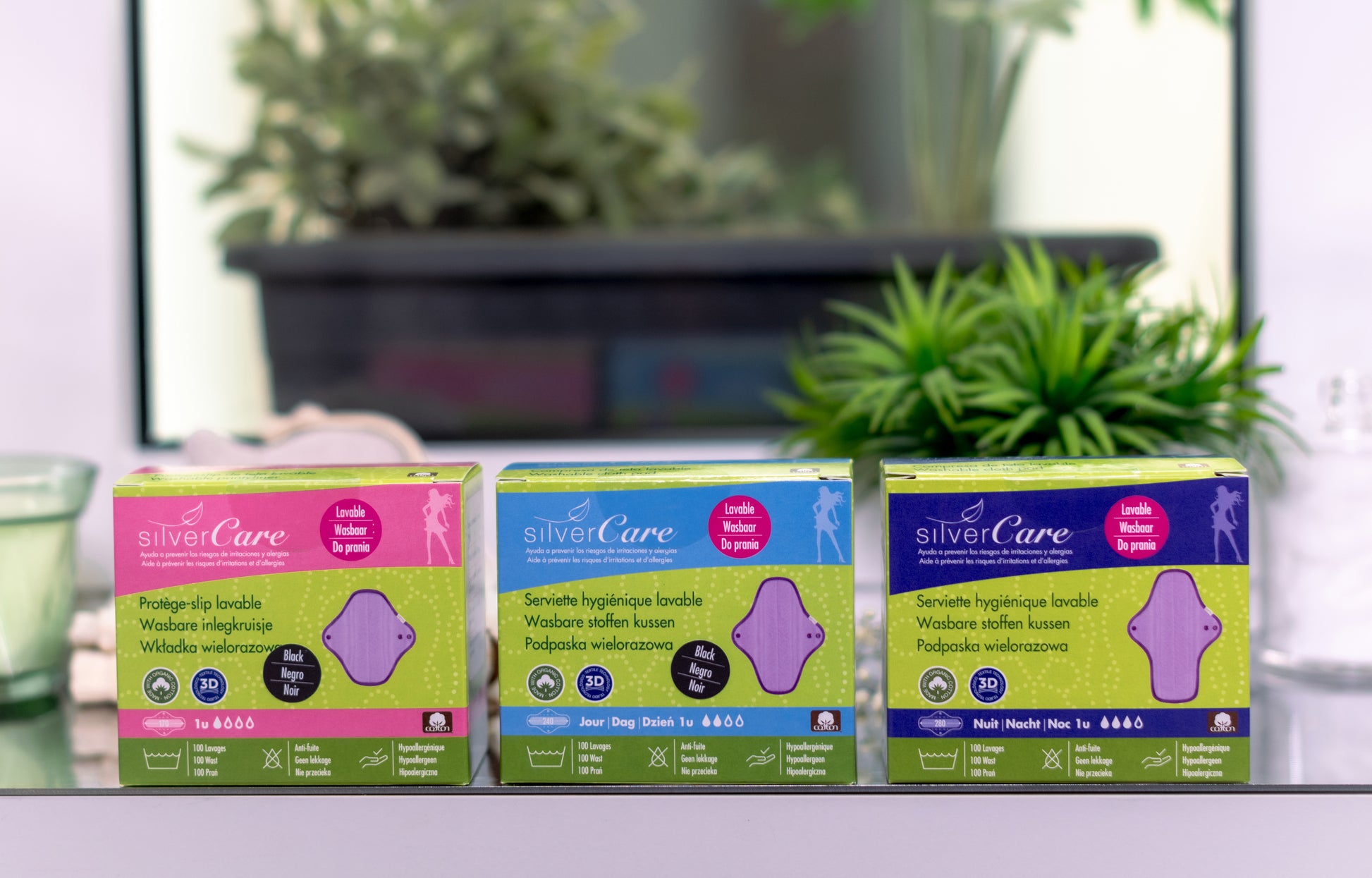 Organic Cotton Reusable Day Pad BIO SilverCare 1 piece