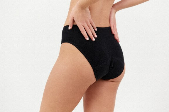 Masmi Urinary Incontinence Underwear – High Waist (sizes: S, M, L, XL), 100% organic cotton 1 piece.