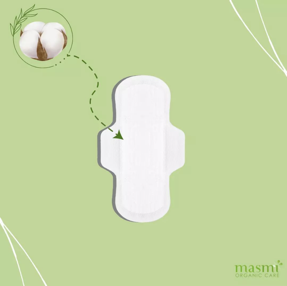 Bio-Damenbinden aus chlorfrei Baumwolle SOFT für den Tag Masmi 100% BIO 10 Stück