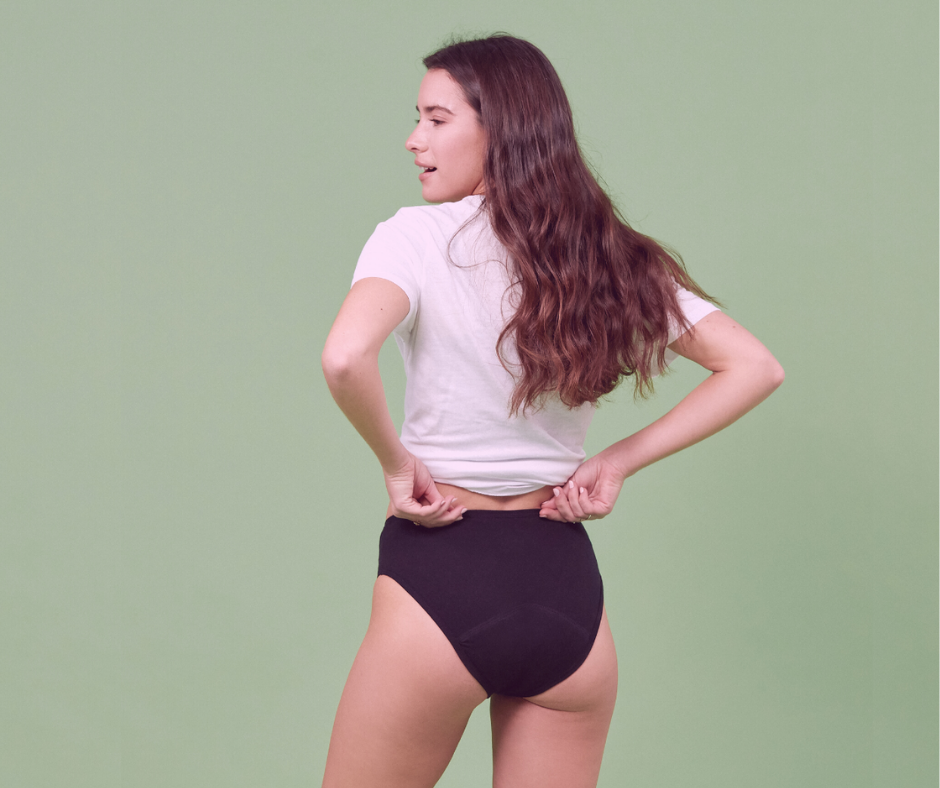 ZESTAW -3% 2 x Masmi Majtki menstruacyjne DLA NASTOLATEK rozmiar M (wysoki stan) 100% certyfikowanej bawełny organicznej 1 szt.