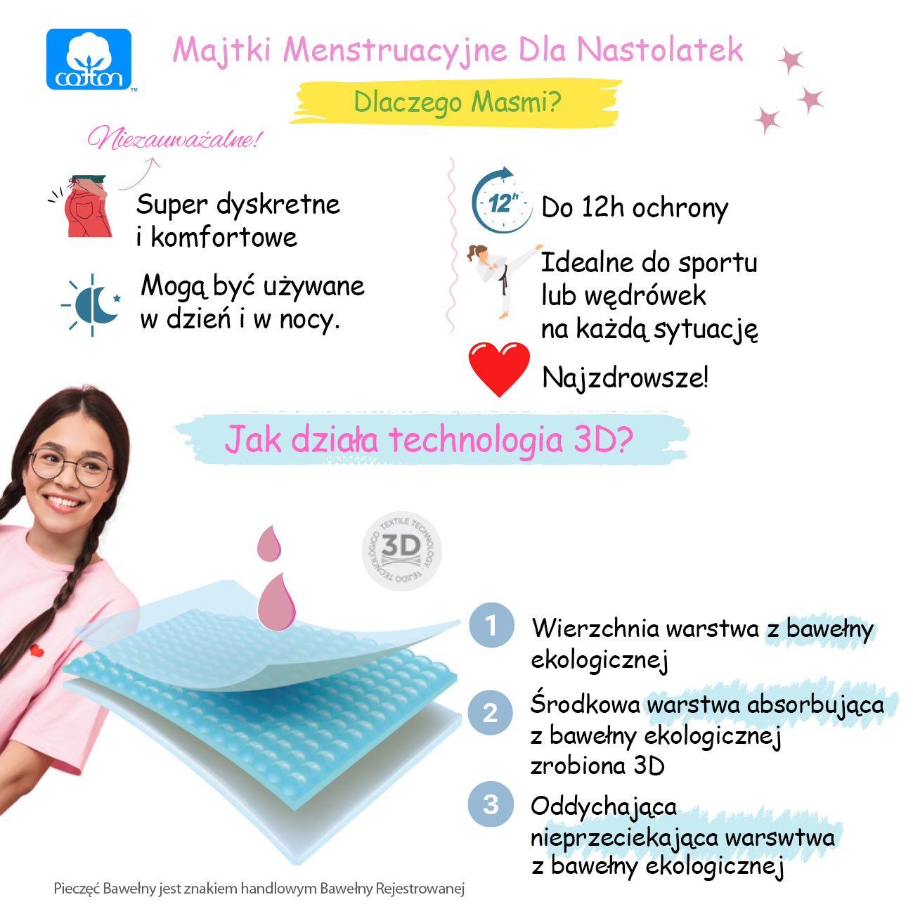 nieregularny okres u nastolatki co zrobić,
majtki menstruacyjne na niespodziewany okres,
bielizna menstruacyjna na co dzień profilaktycznie,
jak przygotować się na niespodziewaną miesiączkę,
majtki menstruacyjne zawsze w torbie szkolnej
