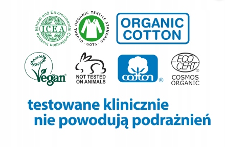 Masmi Organiczne bawełniane tampony Regular bez aplikatora 100% bawełny organicznej 18 szt.