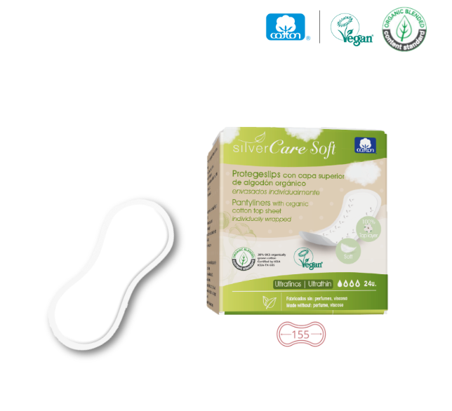 Silver Care SOFT Ultratenké slipové vložky anatomického tvaru (jednotlivě balené) 24 ks.