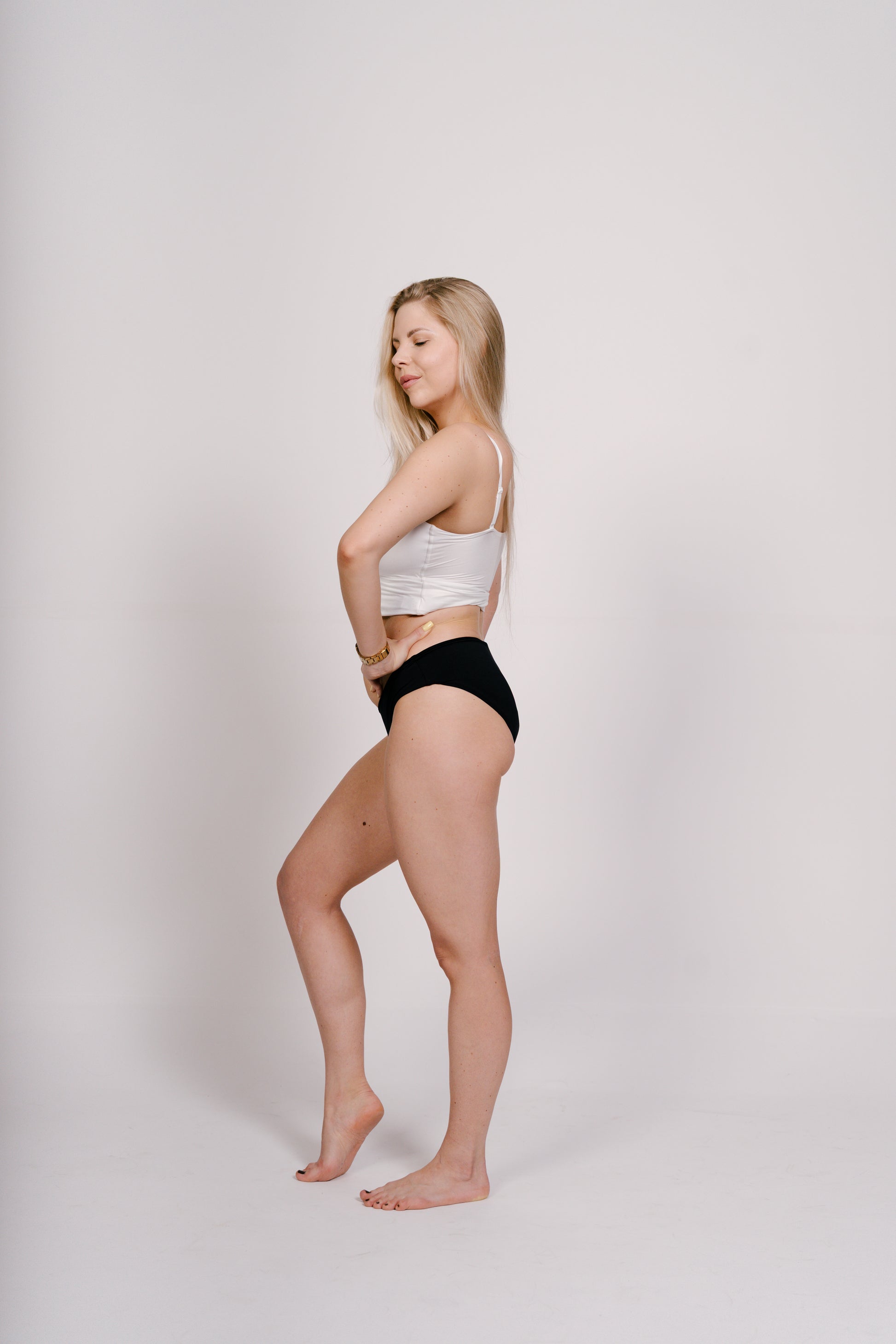 Zestaw -3% 2 x Majtki menstruacyjne Masmi Reuse do pływania UPF 50+, odporne na chlor i słoną wodę (rozmiary: XS, S, M, L,)
